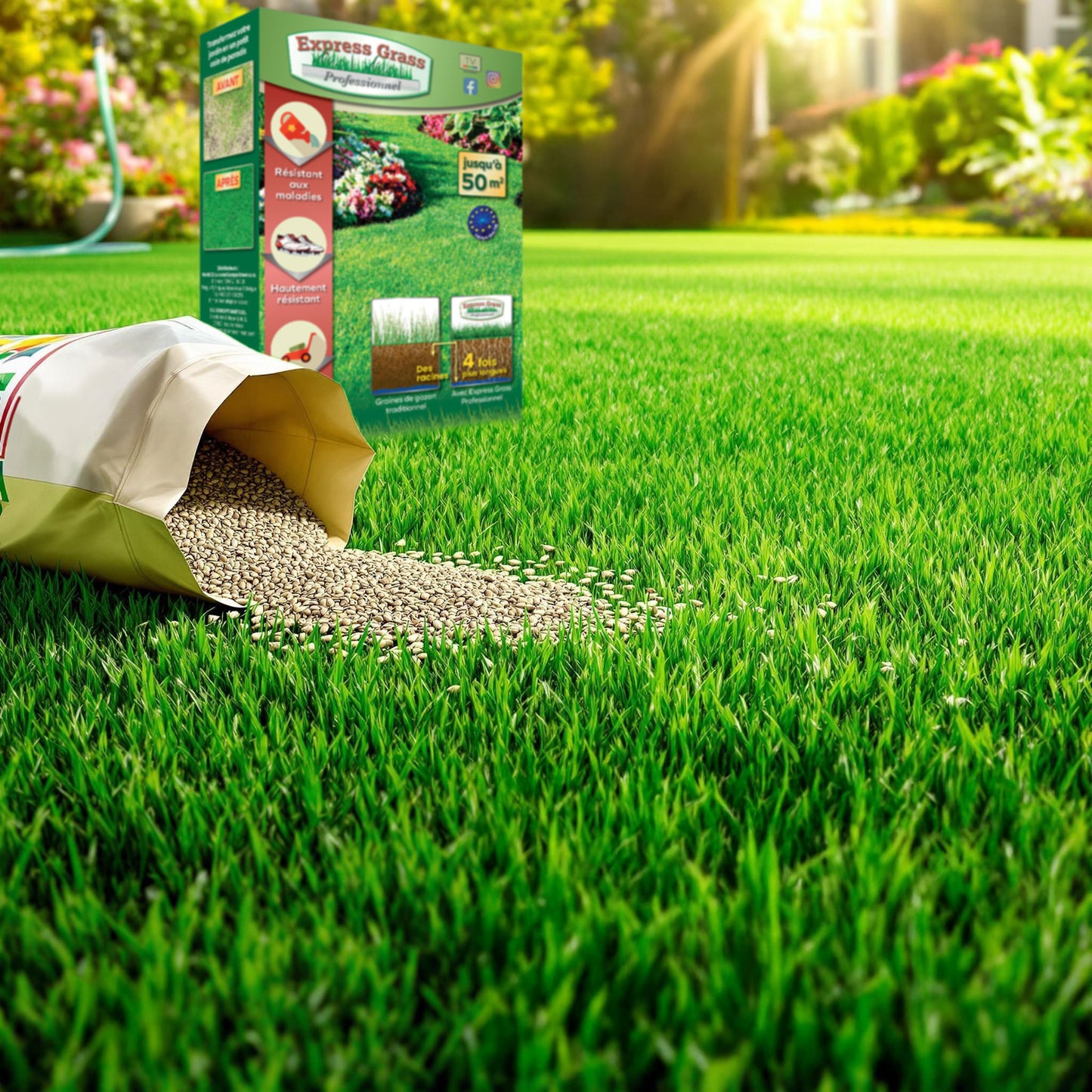 4 + 2 Express Grass Professionnel